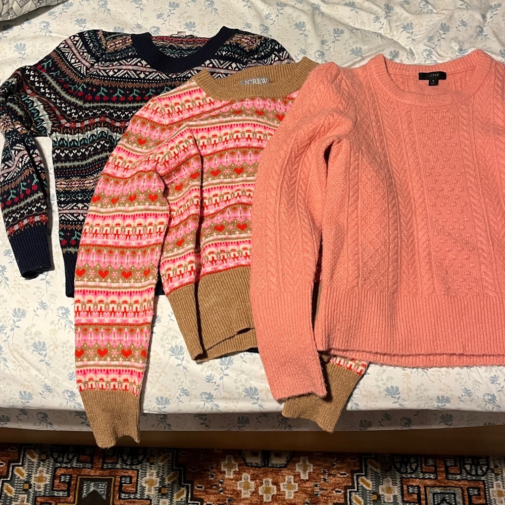 J crew sweater bundle